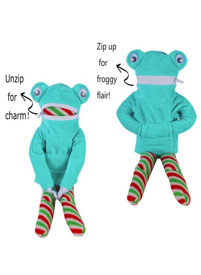 Santa Clothing Green Frog Cosplay Costume For Elf Doll Christmas Decoration