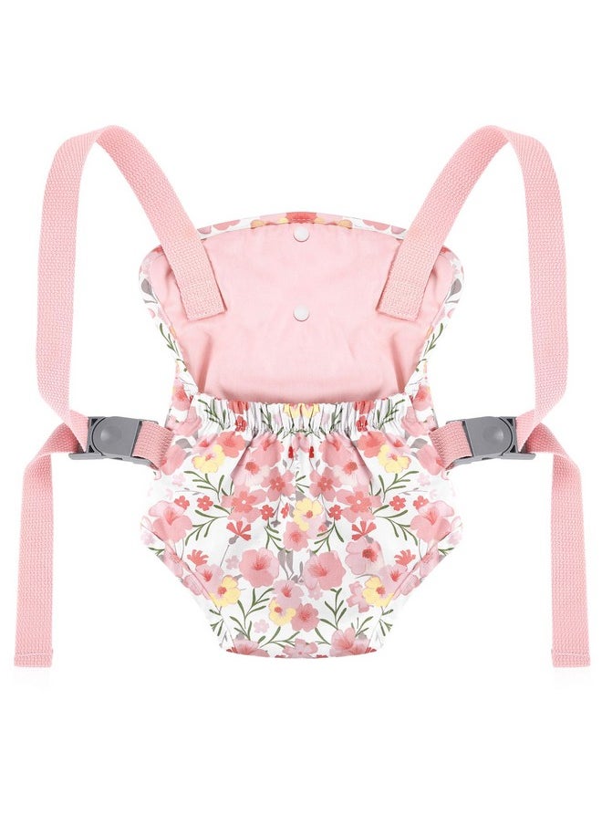 Baby Doll Carrier For Little Girls Baby Carrier For Dolls Reborn Baby Doll Carrier Toddlers 1-3 Years Old Babydoll Carrier - Pink Rose Of Sharon