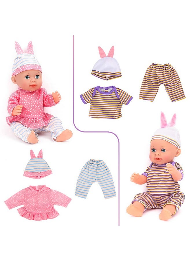 Baby Doll Clothes For 12 13 14 Inch Dolls,6 Sets Doll Clothes And Accessories,Dress Up Fun,Doll Outfits Accessories Underwear For Doll Gift (Doll Not Included)