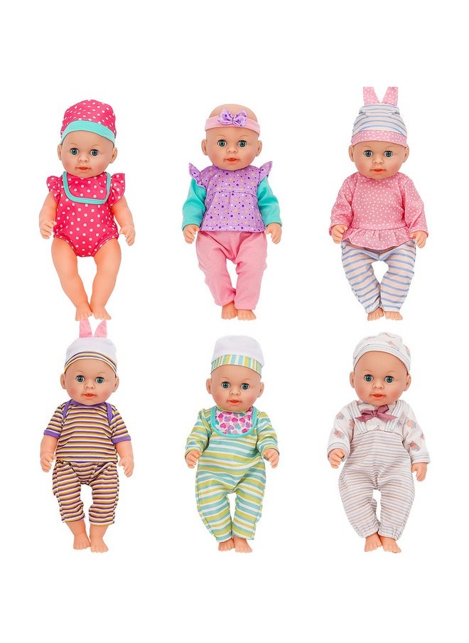 Baby Doll Clothes For 12 13 14 Inch Dolls,6 Sets Doll Clothes And Accessories,Dress Up Fun,Doll Outfits Accessories Underwear For Doll Gift (Doll Not Included)