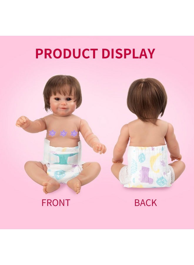 6-Piece Pack Reborn Baby Dolls Diapers For 17-22 Inch Reborn Doll Newborn