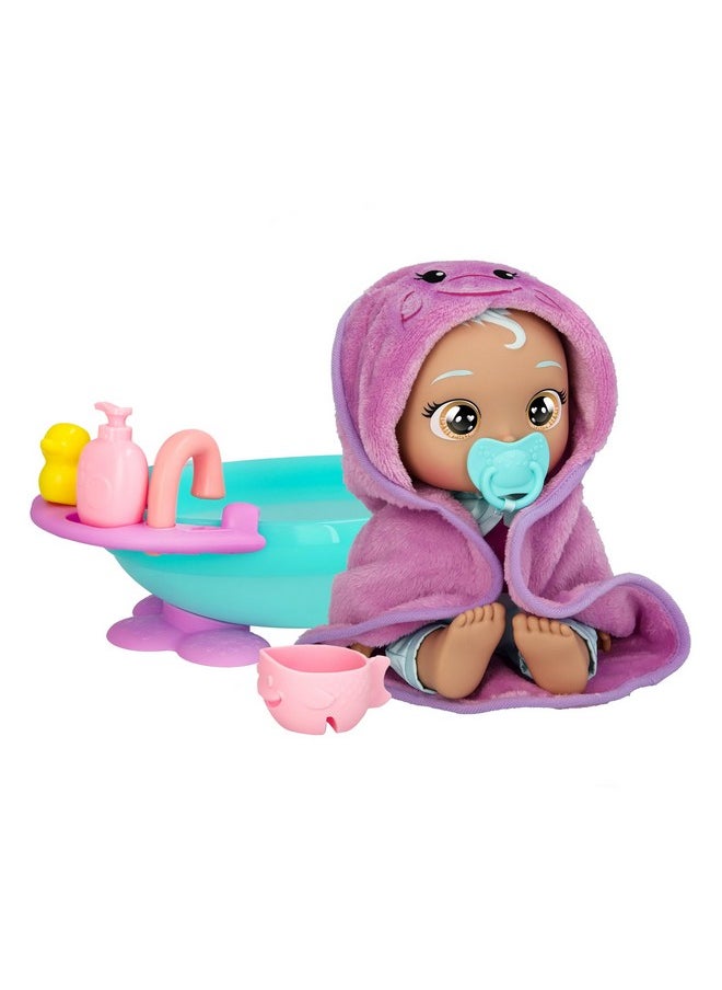 Newborn My First Bath Dana - Interactive Baby Doll Bathtub Set With 20+ Baby Sounds, Girls & Kids Age 18M And Up