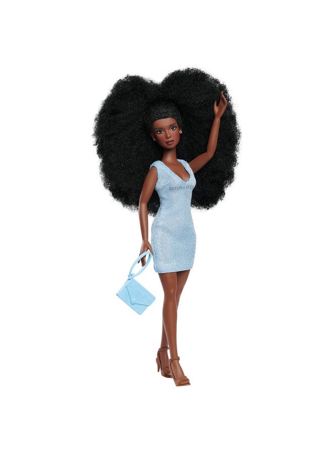 Naturalistas 11Inch Liya Fashion Doll And Accessories With 4C Textured Hair And Deep Brown Skin Tone Kids Toys For Ages By Just Play