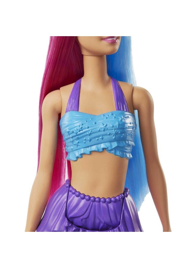 Dreamtopia Mermaid Doll With Pink & Blue Hair & Tail Plus Tiara Accessory