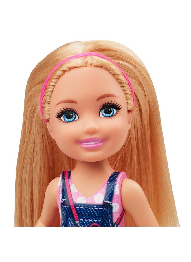 Club Chelsea Doll (6Inch Blonde) Wearing Graphic Top And Jean Skirt For 3 To 7 Year Olds