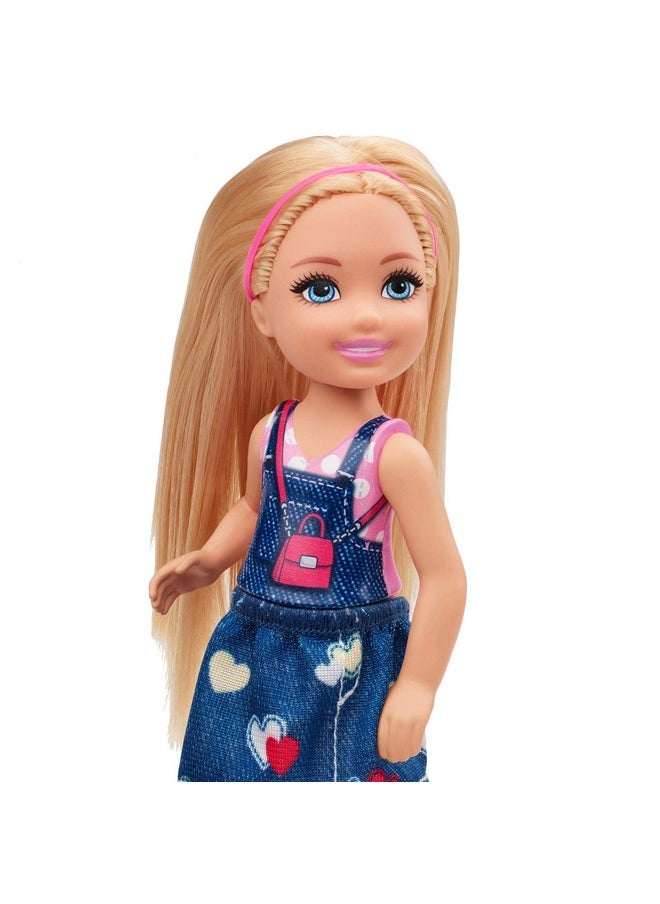 Club Chelsea Doll (6Inch Blonde) Wearing Graphic Top And Jean Skirt For 3 To 7 Year Olds