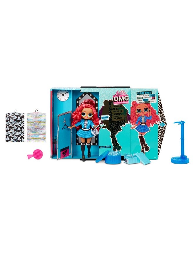 Lol Surprise Omg Series 3 Class Prez Fashion Doll With 20 Surprises Including Exclusive Doll Outfit Shoes Accessories Hat Purse Hairbrush Doll Stand Closetdress Room Playset Kids 415 Years