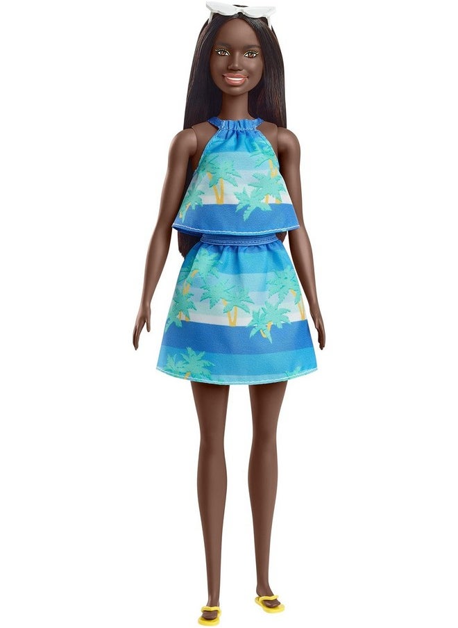 Loves The Ocean Beachthemed Doll (11.5Inch Brunette) Made From Recycled Plastics Wearing Fashion & Accessories Gift For 3 To 7 Year Olds