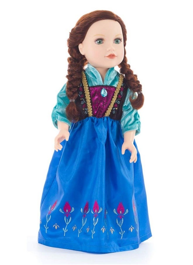 Scandinavian Princess Matching Doll Dress Doll Not Included Machine Washable Child Pretend Play And Party Doll Clothes With No Glitter