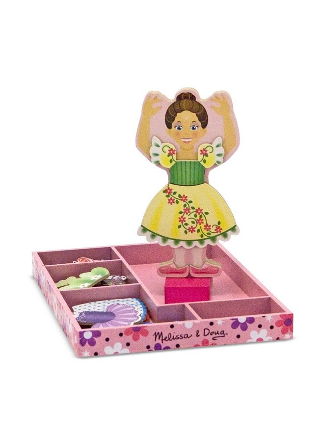 Deluxe Nina Ballerina Magnetic Dressup Wooden Doll With 27 Pieces Of Clothing