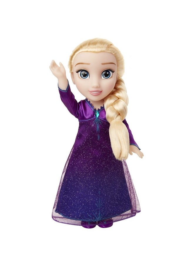 2 Elsa Musical Doll Sings Into The Unknown Features 14 Film Phrases Dress Lights Up Ages 3+ 14 In