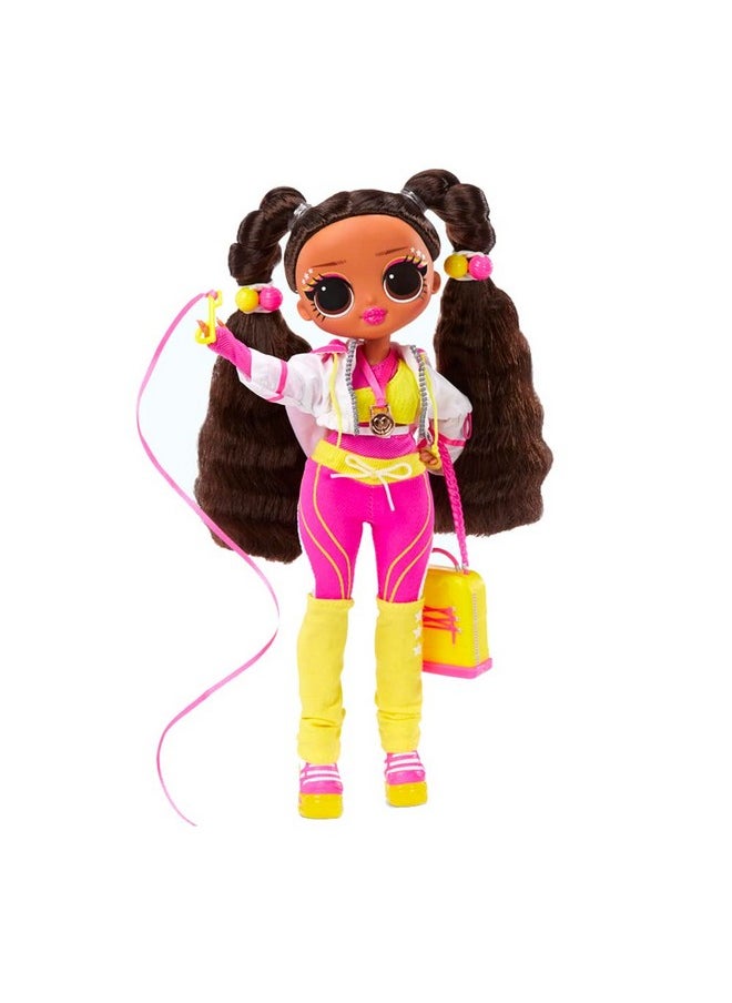 Omg Sports Vault Queen Artistic Gymnastics Fashion Doll With 20 Surprises Including Sparkly Accessories & Reusable Playset Posable Gift For Kids Toys For Girls Boys Ages 4 5 6 7+