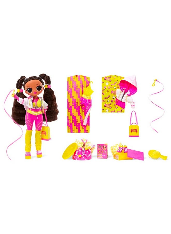 Omg Sports Vault Queen Artistic Gymnastics Fashion Doll With 20 Surprises Including Sparkly Accessories & Reusable Playset Posable Gift For Kids Toys For Girls Boys Ages 4 5 6 7+