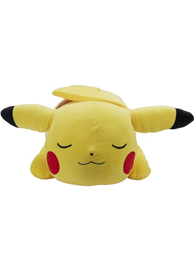 18” Plush Sleeping Pikachu - Cuddly Must Have Fans - Plush Perfect For Traveling, Car Rides, Nap Time, And Play Time!