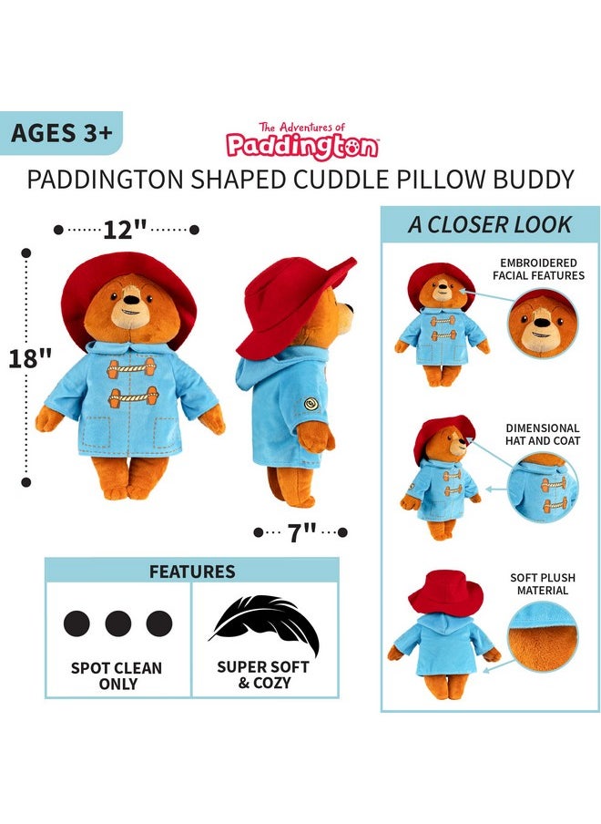 Kids Bedding Super Soft Plush Cuddle Pillow Buddy, 1 Count (Pack Of 1), Paddington Bear