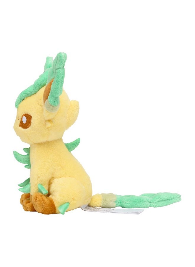 Center: Sitting Cuties: Leafeon Plush # 470 - Generation 4-6 In