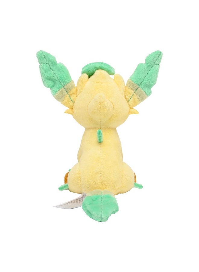 Center: Sitting Cuties: Leafeon Plush # 470 - Generation 4-6 In