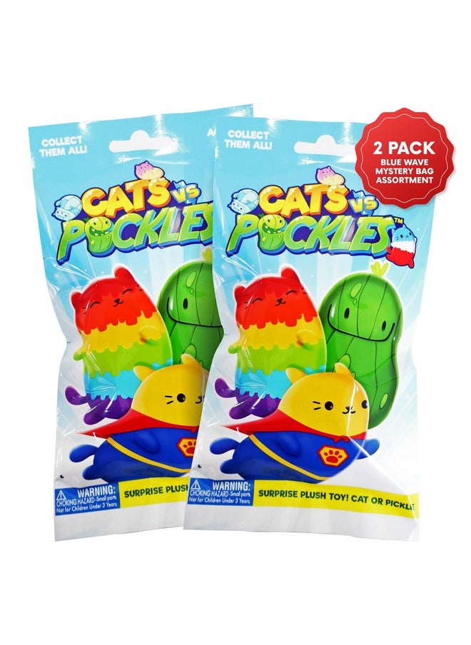2Pk Mystery Bags Blue Wave Abc Bean Filled Plushies | Stocking Stuffers | Blind Bags For Girls And For Boys | Surprise Bean Collectibles | Mystery Bag Toys For Kids & Adults | 2-Pack