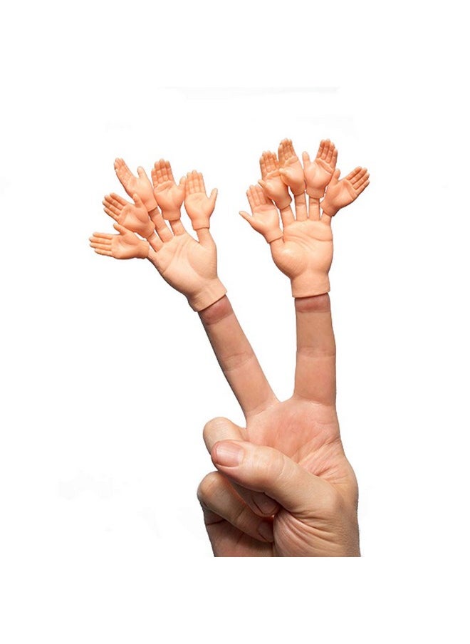 Set Of Ten Rubber Finger Hands For Two Finger Hands Mini Puppets