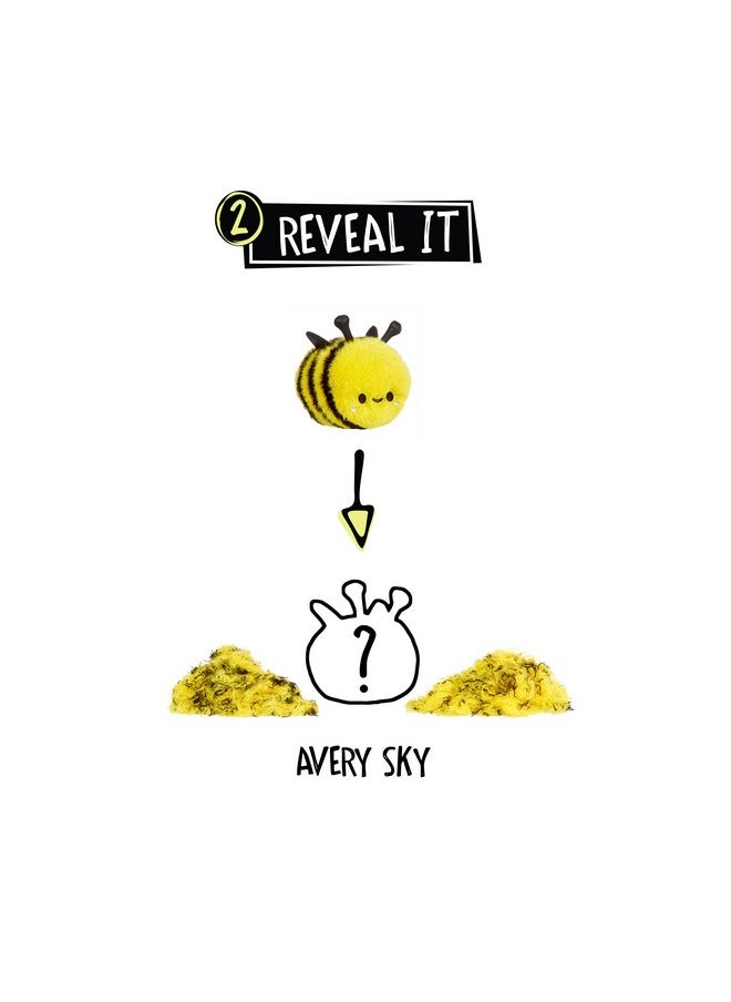 Bee Small Collectible Feature Plush - Surprise Reveal Unboxing Huggable Tactile Play Fidget Diy Ultra Soft Fluff