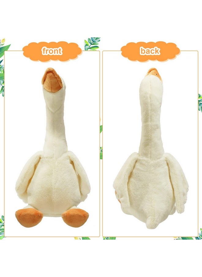 3 Pieces 15.7'' Swan Stuffed Animal, Goose Plush Stuffed Animal Toy White Fluffy Cute Goose Stuffed Animal Funny Duck Plush Swan Toys Gifts For Kids Home Birthday Favor