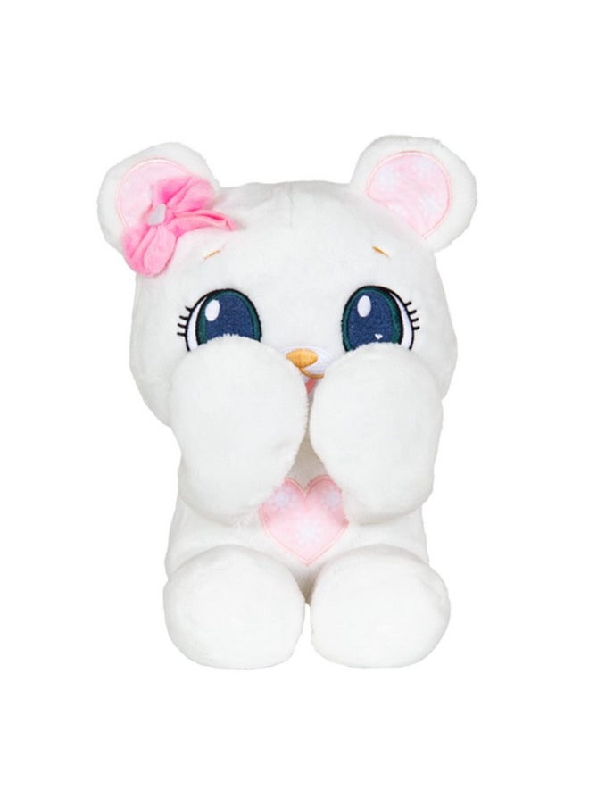 Peek-A-Boo Bear Plush - Stuffed Animal, White Bear Plush Doll - Great Gift For Kids Ages 1-3