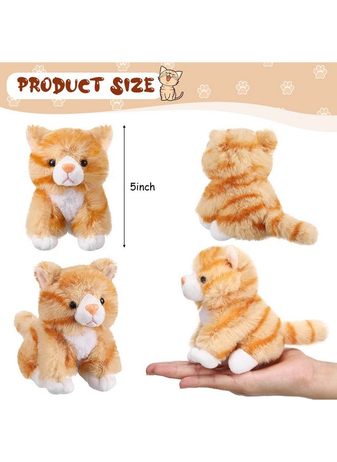 16 Pcs Cat Stuffed Animals Bulk 5 Inch Kitten Plush Toy Assorted Cute Stuffed Cat Small Fluffy Stuffed Animal Toy For Classroom School Pet Birthday Party Favor Supplies(Cute Style)