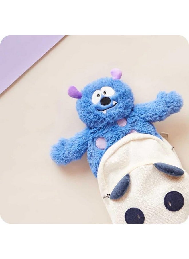 Blue Monster Microwavable, Hot Or Cold For Cool Relaxation And Warm Relief, Lavender Scented Cozy Plush Animal