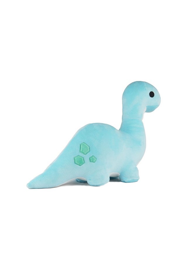 Blue Brontosaurus Dinosaur Plushie - 10 Inches Stuffed Animal Plush Dino - Plushy And Squishy Long Neck Dinosaur - Cute Toy Gift For Boys And Girls