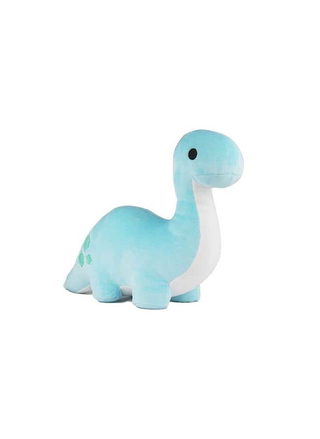 Blue Brontosaurus Dinosaur Plushie - 10 Inches Stuffed Animal Plush Dino - Plushy And Squishy Long Neck Dinosaur - Cute Toy Gift For Boys And Girls