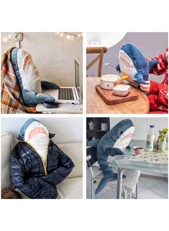 39 Inch Giant Shark Stuffed Animal,Soft Shark Cushion Pillow Shark Plush Pillows,Chubby Stuffed Shark Toy Kid'S Room Décor,Perfect Stress Relief For Women