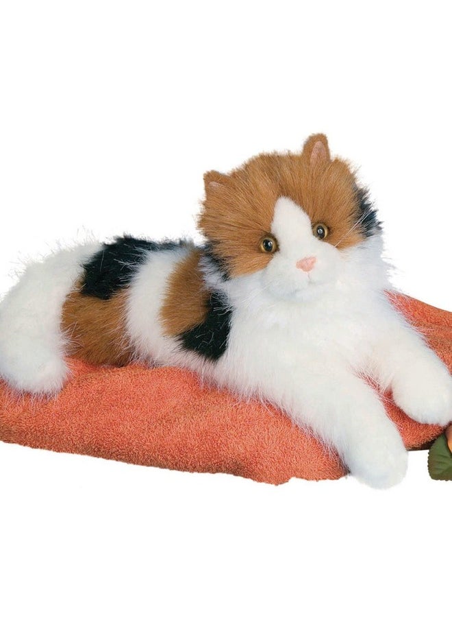 Douglas Puzzle Calico Cat Plush Stuffed Animal