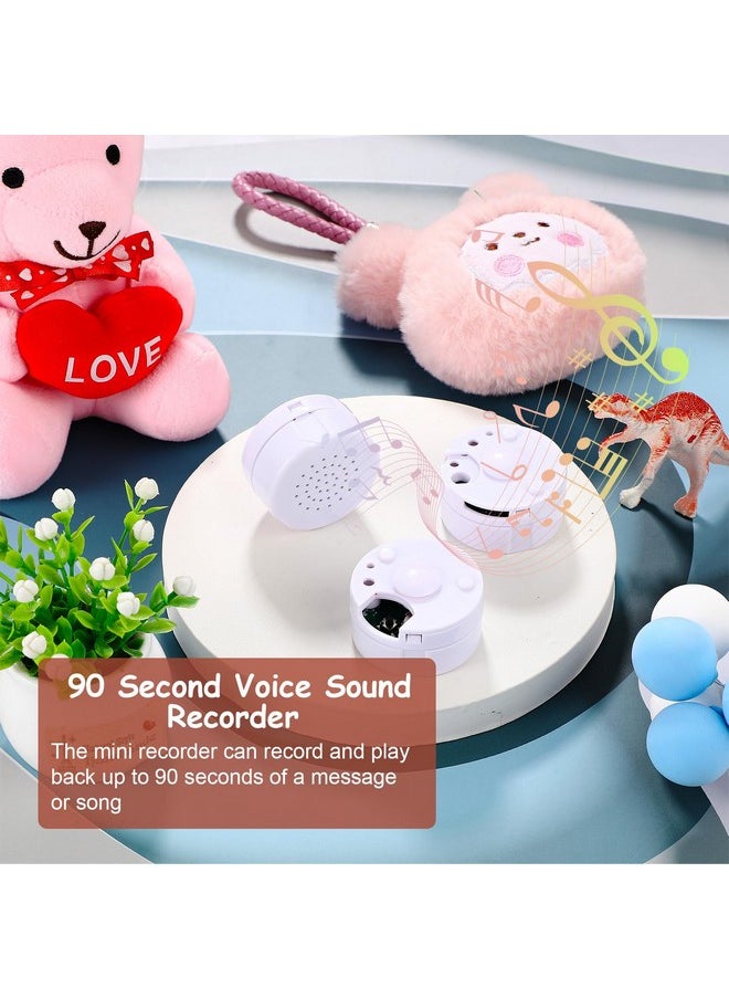 3 Pcs Voice Recorder For Stuffed Animal, Voice Recorder Box Stuffed Bear Mini Voice Recorder Device, Diy Custom Voice Message Toy Voice Recorder For Dolls, Plush Toys And Pillows (90S Edition)