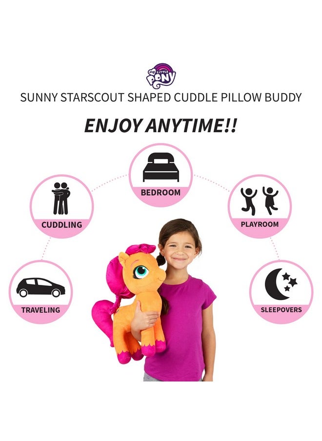 Tle Pony Sunny Kids Bedding Super Soft Plush Cuddle Pillow Buddy, One Size, By Franco