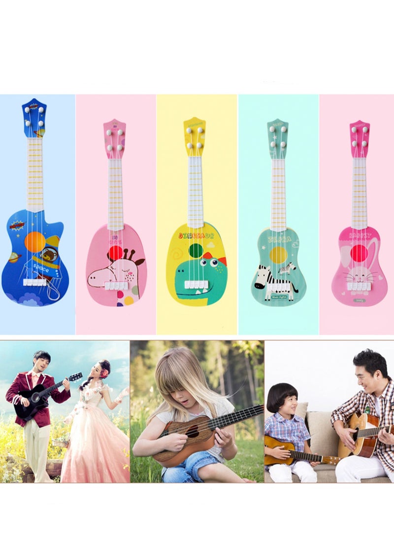 Musical Toys Early Education Ukulele Toys, Mini Ukulele Instruments, Children'S Guitar Ukulele Suitable For Toddler Boys And Girls Beginners Children'S Musical Toys (Giraffe Pink)