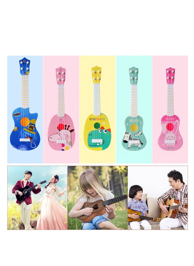 Musical Toys Early Education Ukulele Toys, Mini Ukulele Instruments, Children'S Guitar Ukulele Suitable For Toddler Boys And Girls Beginners Children'S Musical Toys (Zebra Blue)