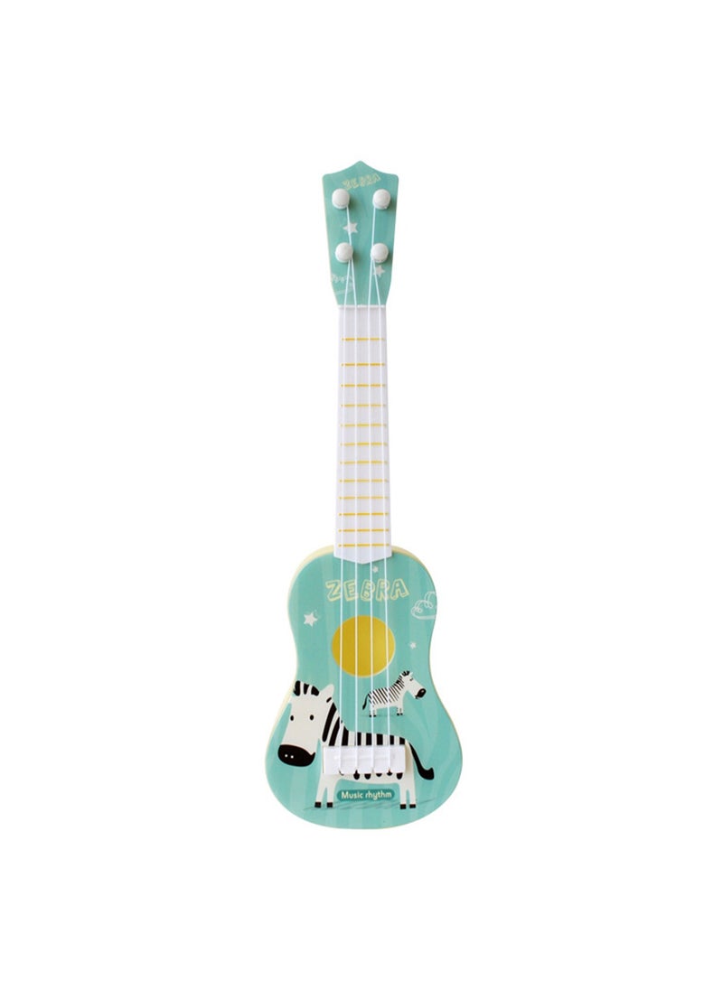 Musical Toys Early Education Ukulele Toys, Mini Ukulele Instruments, Children'S Guitar Ukulele Suitable For Toddler Boys And Girls Beginners Children'S Musical Toys (Zebra Blue)