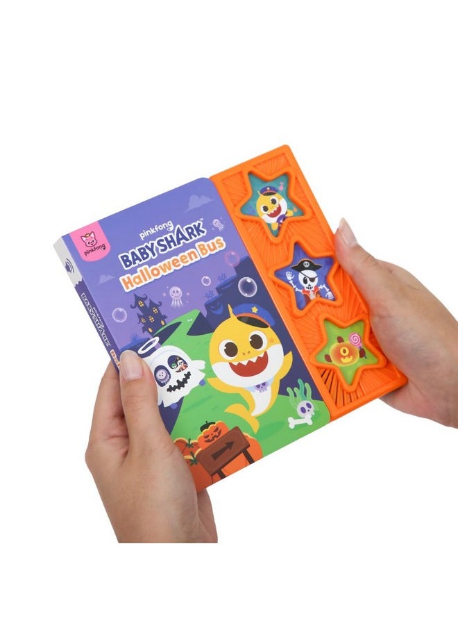 Baby Shark Halloween Bus 3 Button Sound Book, Children'S Halloween Books, Interactive Learning Books For Toddlers, Learning & Education Toys, Baby Shark Seasonal Gifts For Babies & Toddlers 1-3