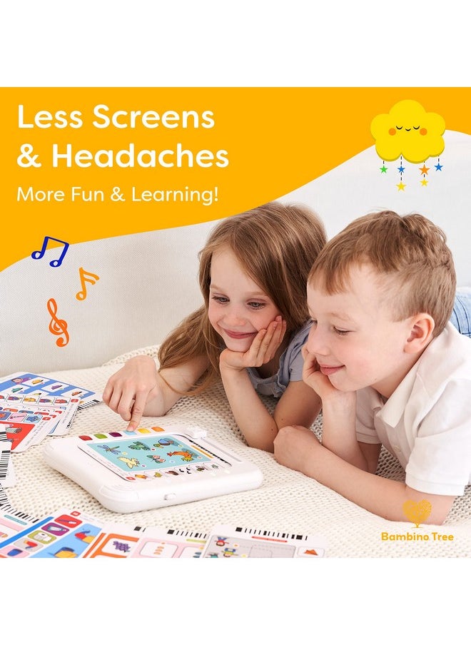 Kids Logic Learning Pad And Talking Flash Cards For 3-6 Yrs - Educational Kids Tablet Without Screen - Interactive Brain Teaser Logic Puzzles Game - Electronic Learning Games
