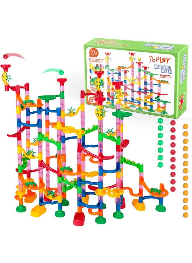 232Pcs Marble Run Set, Construction Building Blocks Toys Educational Toy For Kids Gifts