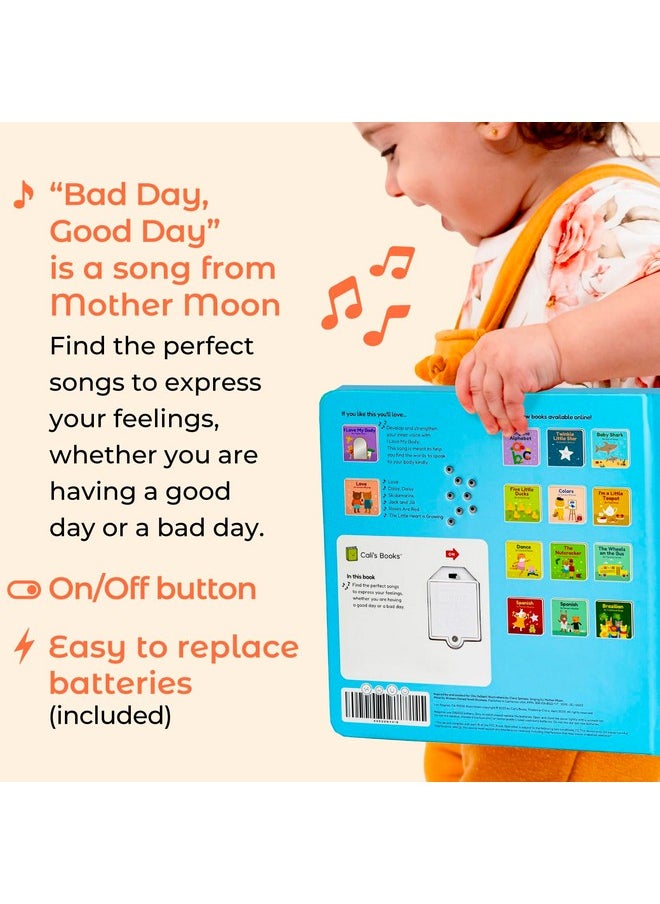 Bad Day Good Day Emotions Books For Toddlers 1-3 By Mother Moon. Musical Book For Toddlers 1-3, Emotion Toys, Feelings Book For Toddlers 2-4 Years.