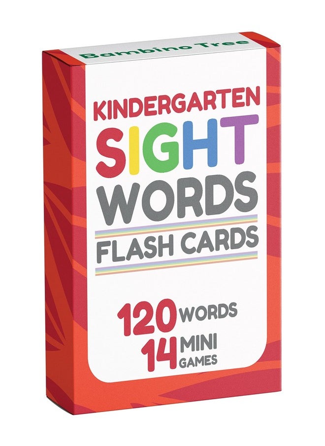 Sight Words Flash Cards Kindergarten - 120 High Frequency Words From Dolch'S And Fry'S Sight Word List For Ages 4-6 Years