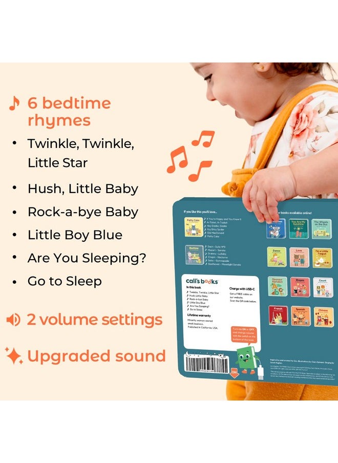 Twinkle Twinkle Little Star Interactive Sound Book For 1 Year Old | New Rechargeable Musical Book, No More Batteries For Babies With 6 Bedtime Nursery Rhymes