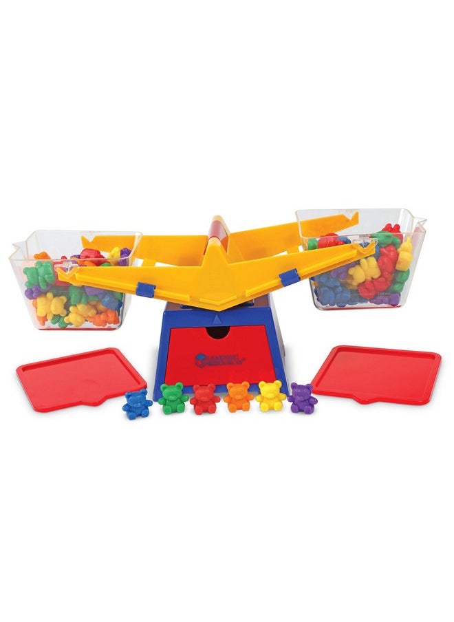 Explore Volume And Compare Solids And Liquids With This Sturdy Bucket Balance Including Weights And Counters