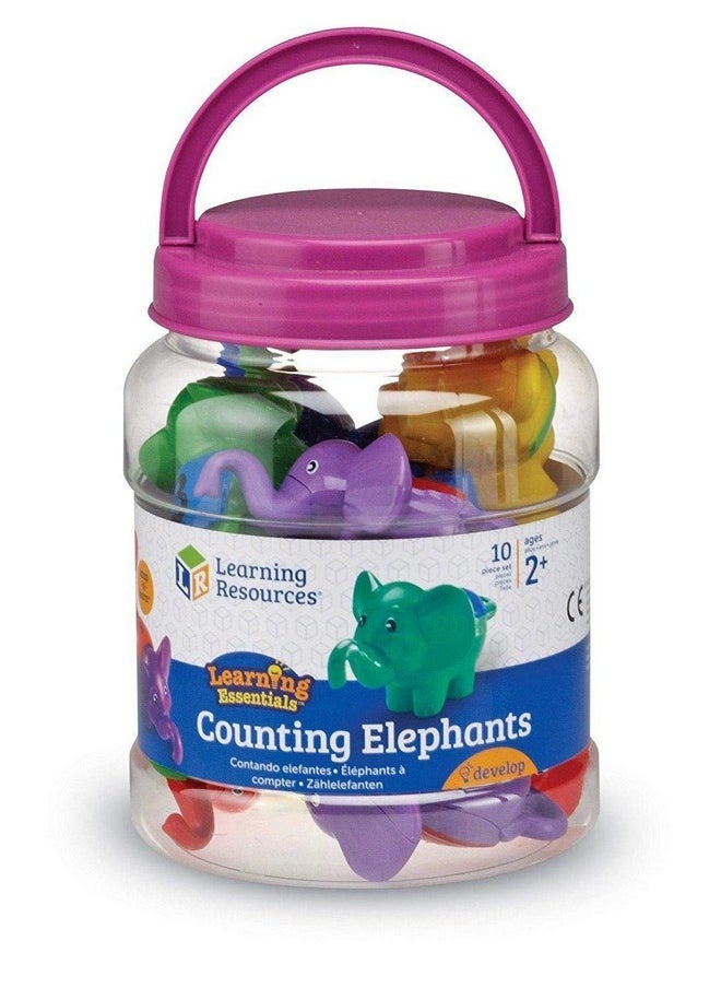 Counting Elephants Set Of 10Multicolor