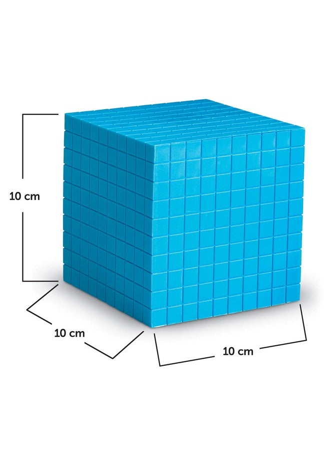 Blue Plastic Base Ten Cube Single (Ler0927)