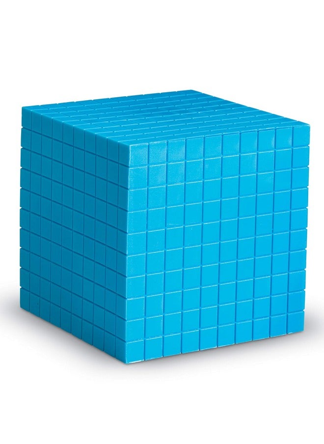 Blue Plastic Base Ten Cube Single (Ler0927)