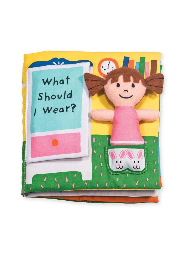 Soft Activity Baby Book What Should I Wear? Sensory Travel Toys Dress Up Doll For Babies And Toddlers