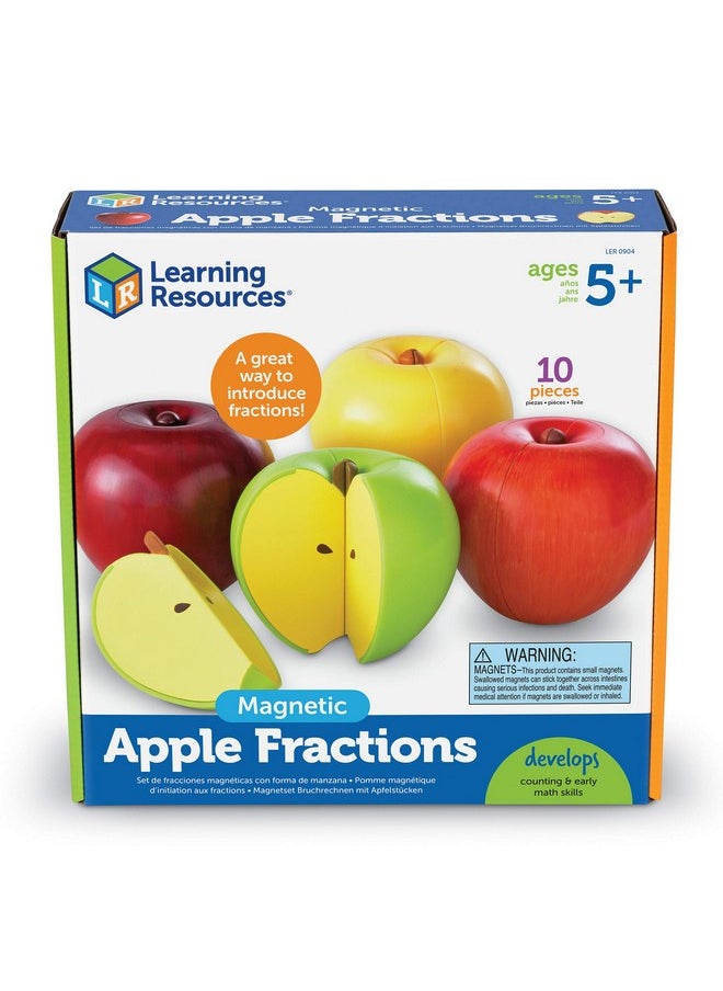 Bring Fractions To Life With These Sectioned Apple Magnets