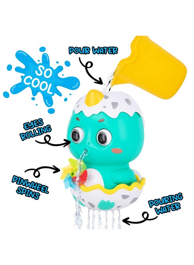 Interactive Bathtub Slide Set - Bath Slide Set With Bathtub Slide, Waterfall, Marble Run, Spinning Pinwheels, And Unique Squirt Toys (Turtle, Walrus, And Starfish) - Stong Suction Cups